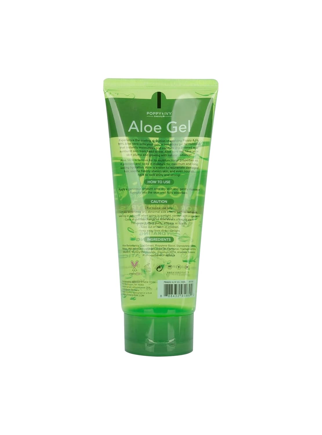 Absolute New York Gel de Aloe (Tubo 6.8 fl oz)
