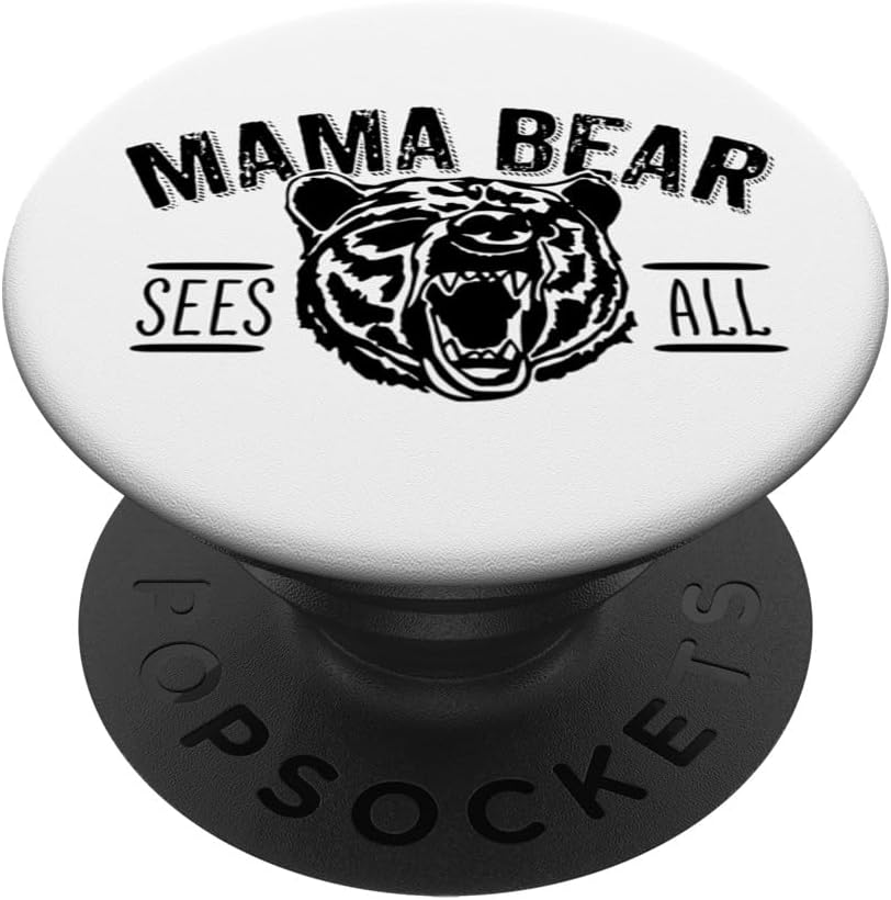 Mama Bear Sees All Funny Mama Bear Momma Bear Día de la Madre PopSockets intercambiables PopGrip