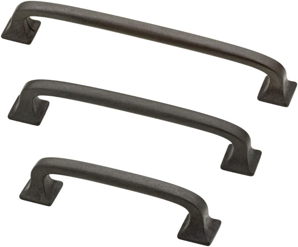 Franklin Brass P29613-SI-C Tirador de 4″ (102 mm) con pies cuadrados, plancha suave (paquete de 2)