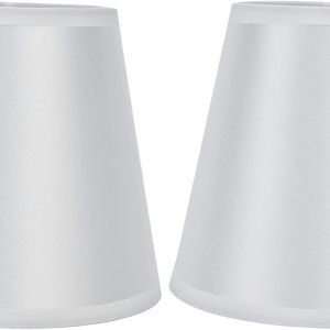 2 pantallas de tela para lámpara, con clip E14, cubierta de lámpara de mesa, pantalla de lámpara para hogar, oficina, pasillo, decoración de hotel 2 pantallas de tela para lámpara, con clip E14, cubierta de lámpara de mesa, pantalla de lámpara para hogar, oficina, pasillo, decoración de hotel