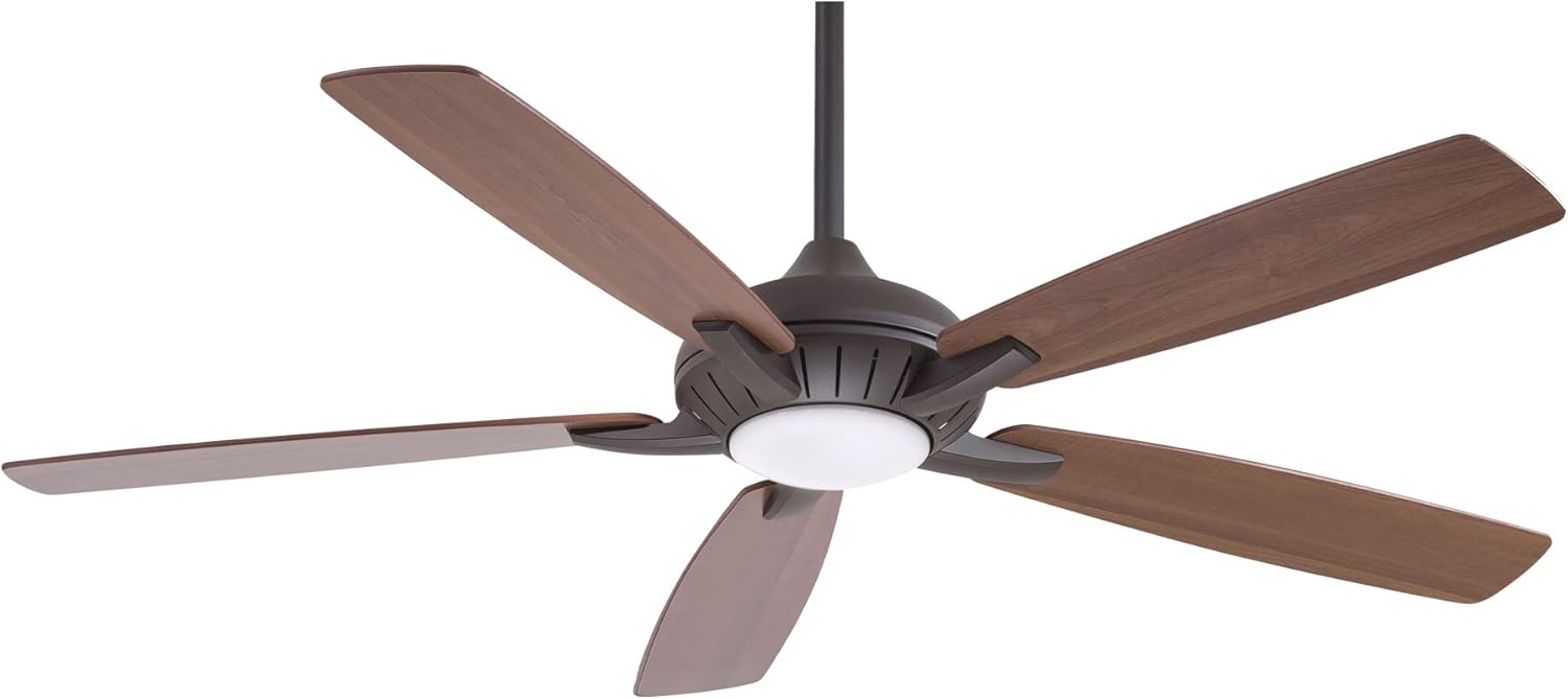 MINKA-AIRE F1001-ORB Dyno XL Ventilador de techo de 60 pulgadas con luz LED y control remoto, bronce aceitado