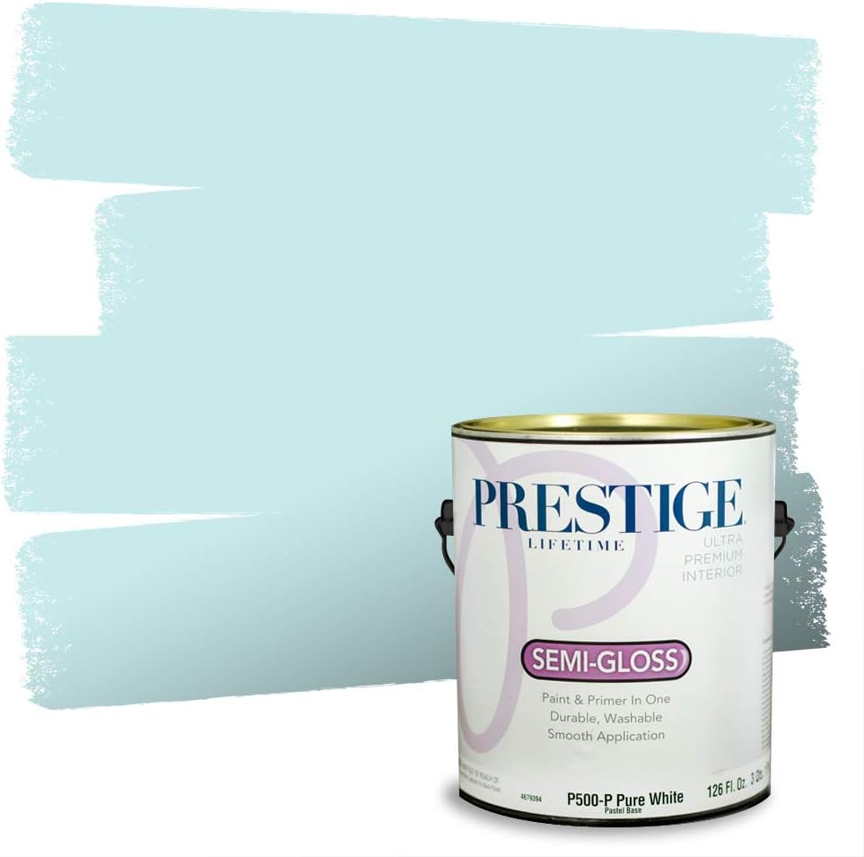 PRESTIGE Pintura interior e imprimación en uno, azul cielo, semi-brillante, 1 galón
