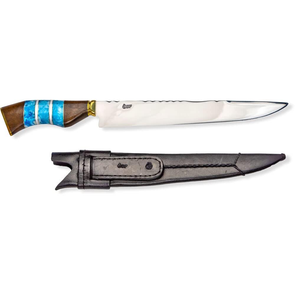 Chef Versatile – Cuchillo tradicional de acero inoxidable (10.0 in), color azul