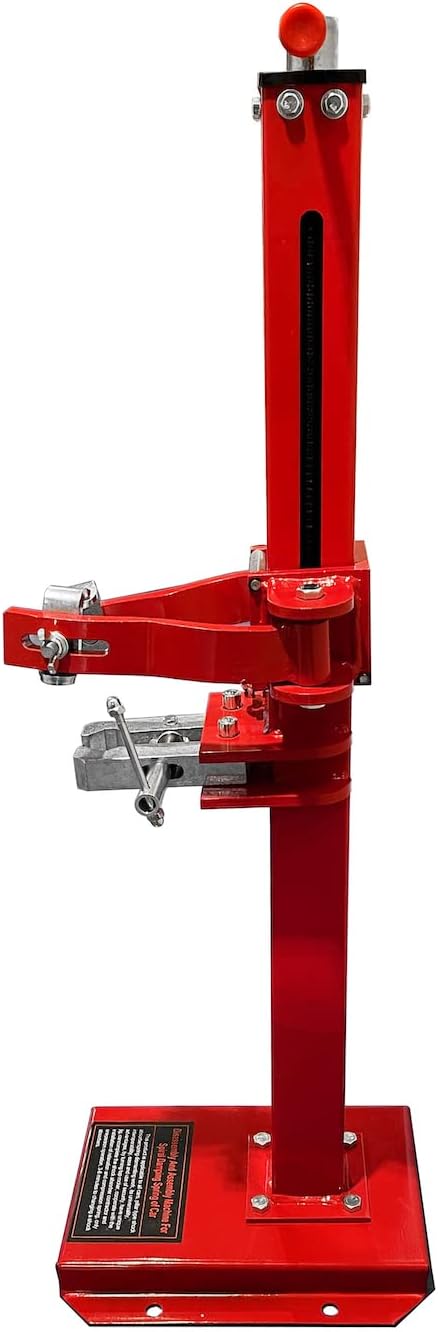HTTMT – Compresor de resorte automático para vehículos hidráulicos de servicio pesado rojo Mano, compresor de bobina de resorte, mango de elevación
