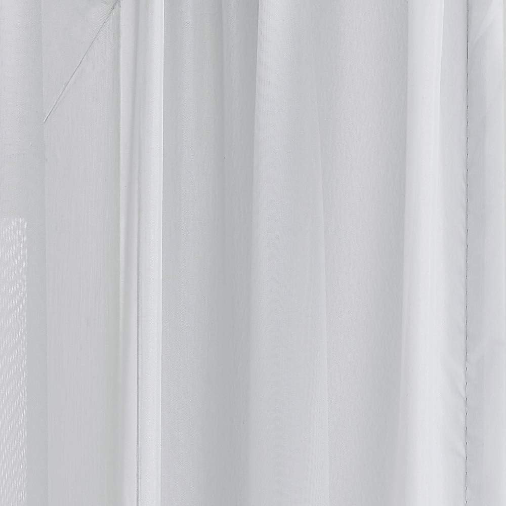WARM HOME DESIGNS The Yard – Tela gris plateada de 4 yardas de largo. Tela transparente a granel de 55 pulgadas de ancho para cortinas de toldo,