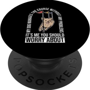 Diseño de entrenador de agilidad para perros para entrenamiento de agilidad de perros PopSockets Standard PopGrip Diseño de entrenador de agilidad para perros para entrenamiento de agilidad de perros PopSockets Standard PopGrip