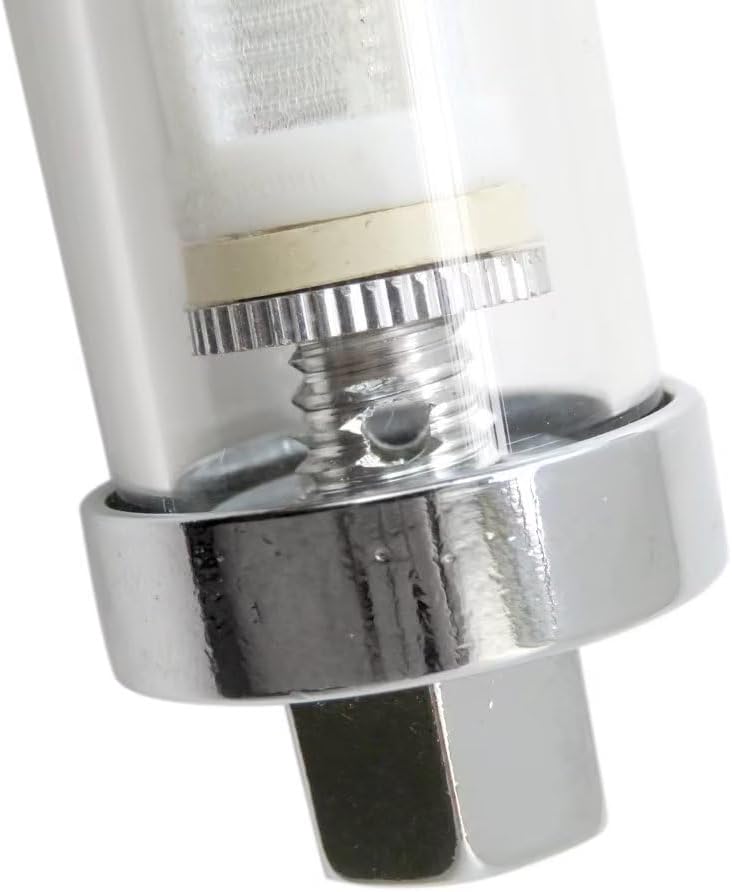 Paquete de 2 filtros de combustible universales Clear View en línea 38 “cromo manguera Barb Gasolina