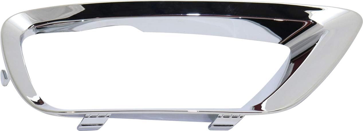 Evan Fischer Moldura de luz antiniebla delantera derecha compatible con Chevrolet Colorado Chrome GM1039175 2015-2020