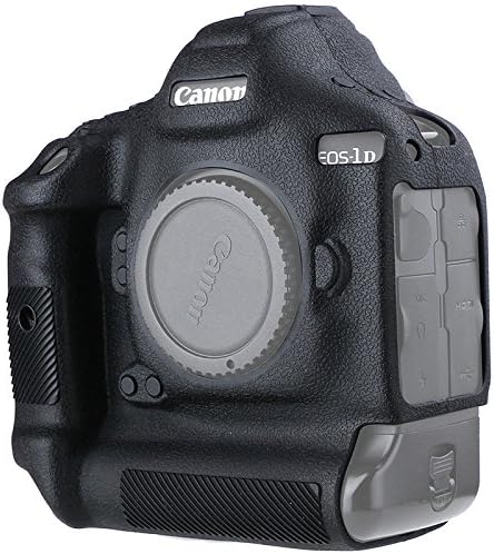 Canon EOS 1DX II – Carcasa para cámara de goma de silicona profesional, funda protectora desmontable para Canon 1DX II (negro)