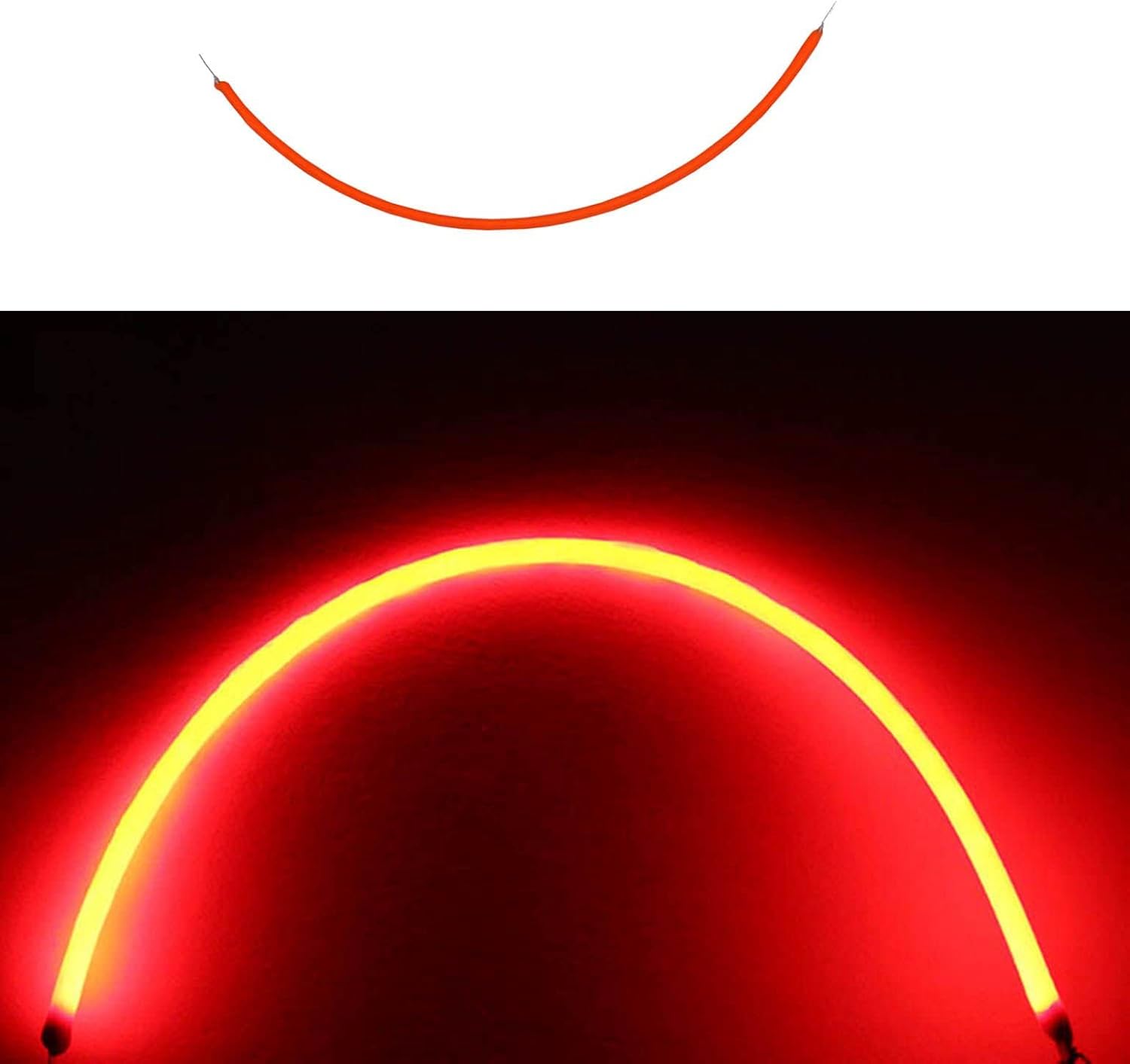 DC3V – Filamento LED flexible de filamento LED Edison de 13011.811 in, accesorios de luz, luz cálida, 2200 K (5.118 in, rojo)