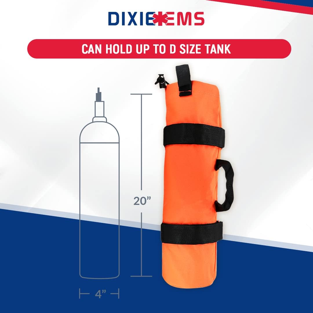 Dixie EMS Mochila Ultimate Pro Trauma O2 con diseño de bolsa modular, bolsa de oxígeno para primeros auxilios y médicos, naranja, Naranja