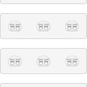 Paquete de 4 ganchos adhesivos de repuesto para estante de ducha, ganchos de ducha adhesivos fuertes para estantes de ducha, soporte para cesta, sin Paquete de 4 ganchos adhesivos de repuesto para estante de ducha, ganchos de ducha adhesivos fuertes para estantes de ducha, soporte para cesta, sin