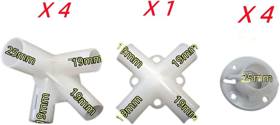 9 piezas de repuesto blancas de repuesto para tienda de campaña, accesorios de toldo, piezas de repuesto para toldo de 10 x 10 pies para exteriores,