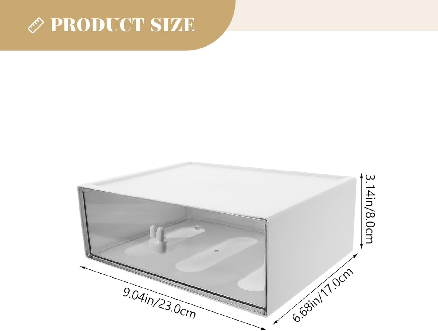 MAGICLULU Caja de almacenamiento de escritorio Cajones de plástico Cajones de almacenamiento de plástico Cajón de escritorio Suministro para el