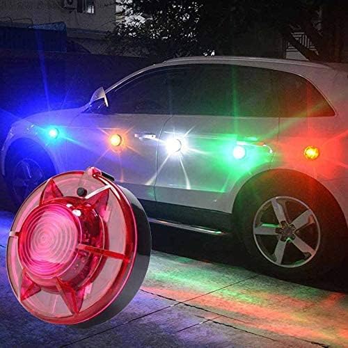 Luces intermitentes para carretera, luz de advertencia de seguridad, luz estroboscópica LED de emergencia con base magnética para vehículos y