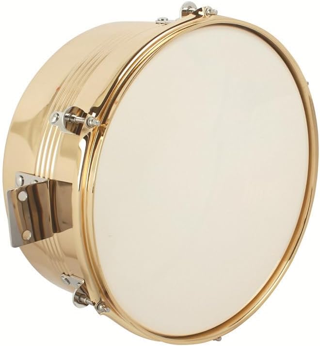 Lykos Percussion – Juego de batería Timbales de 13 y 14 pulgadas con soporte y cencerro (dorado)