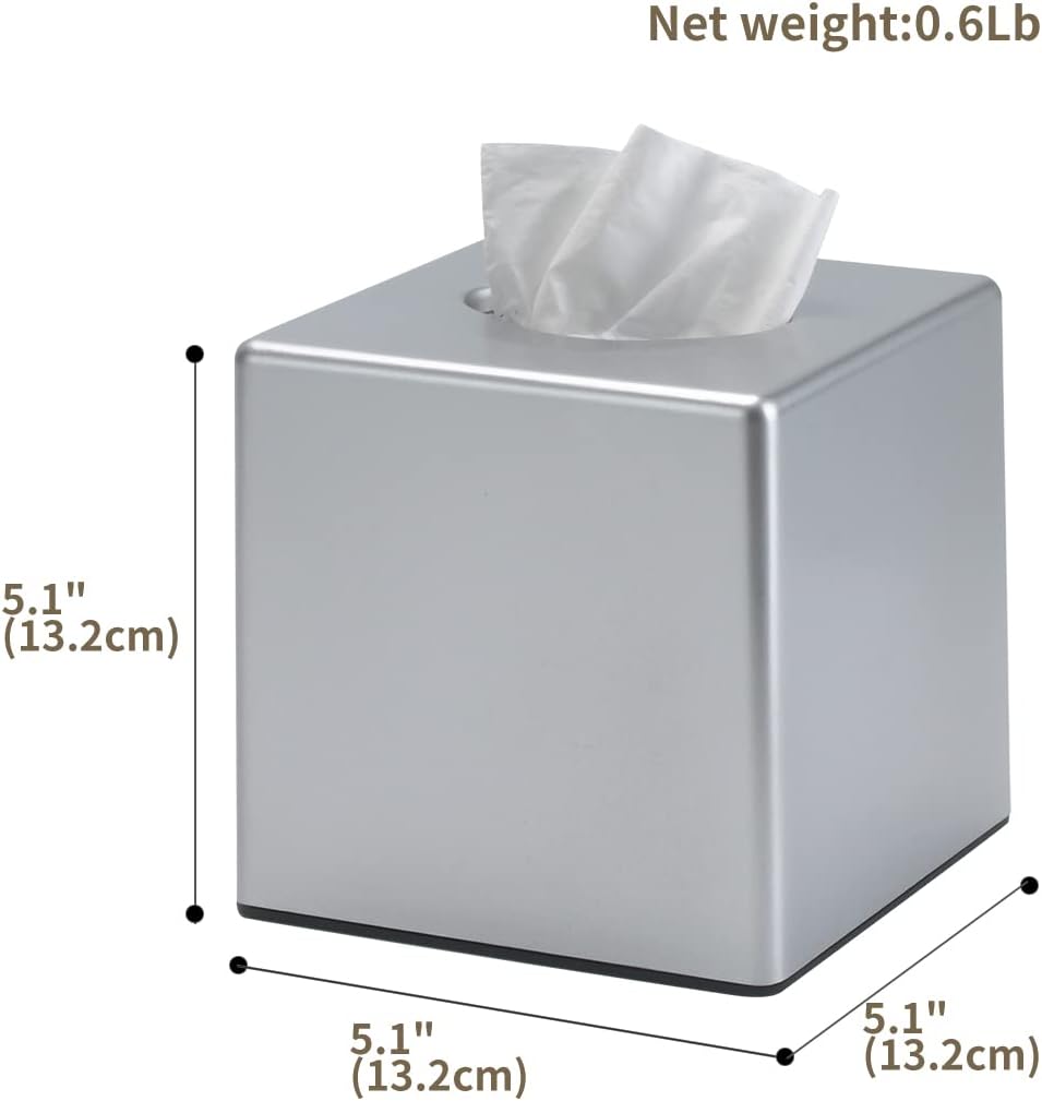 Cubierta para caja de pañuelos, soporte cuadrado para pañuelos faciales para tocador de baño, encimeras, aparadores, mesita de noche, salones y
