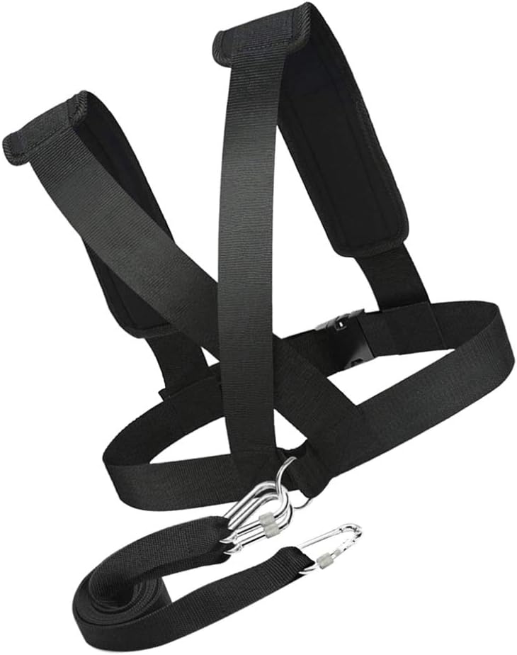 INOOMP Arnés de entrenamiento de trineo de potencia, arnés de tracción de neumáticos, kit de cuerda de resistencia para mejorar la resistencia de la