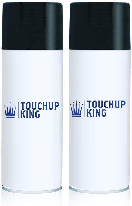 Touch Up King 7759775C775 – Kit de aerosol metálico plateado iridio con una lata de pintura de capa base y una lata de capa transparente