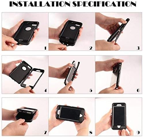 Annymall Funda para Galaxy J7 2018 con protector de pantalla integrado, resistente a prueba de golpes, funda protectora para Samsung J7 2018Galaxy