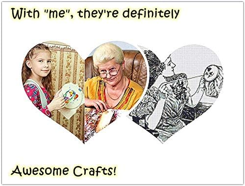 Awesocrafts Kit de bordado, corona de flores, plantas de amor, gama completa de kits de bordado para principiantes, adultos y niños, bricolaje hecho