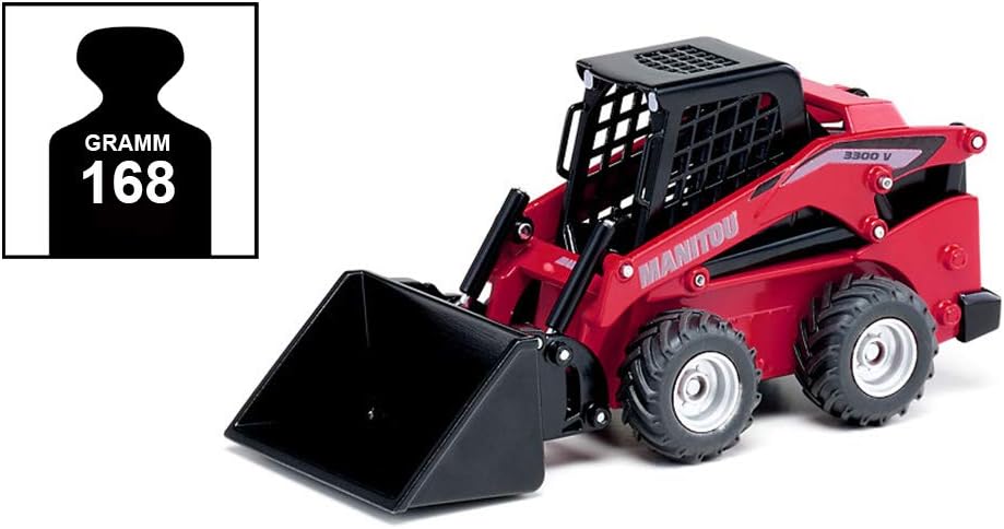 Siku 3049 Farmer Manitou 3300V Minicargadora Minicargadora, Rojo