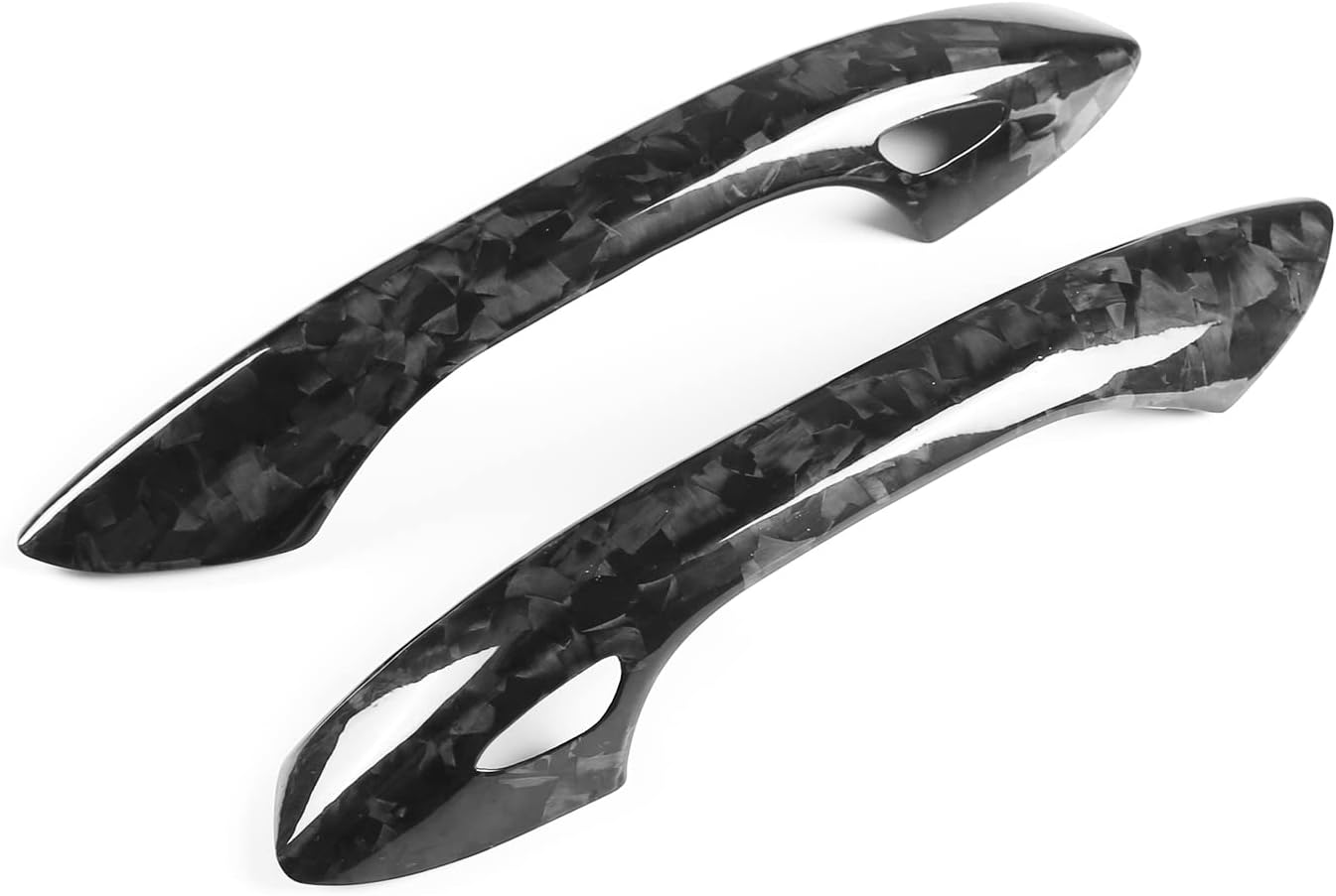 Cubierta de fibra de carbono forjada para manija de puerta exterior para Porsche 911 718 2016-2020
