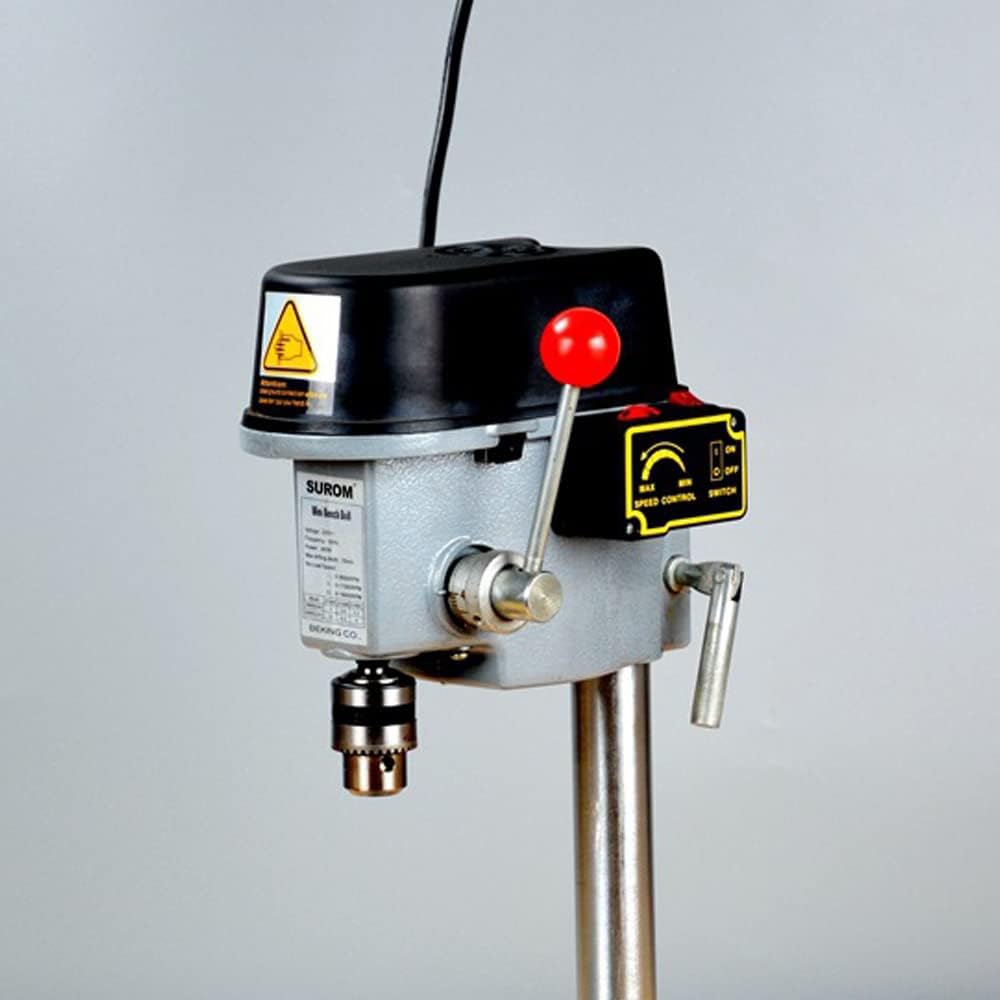 110V 340W Mini Taladro Eléctrico de Mesa Taladro Eléctrico Herramientas Eléctricas 0.039 in-0.394 in USA, 60 Hz Comercial de 3 Velocidades Ajustable