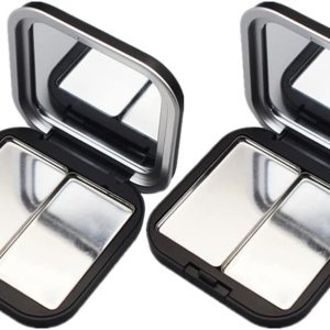 KALLORY Paleta de sombra de ojos magnética vacía, paleta de maquillaje pequeña, envases compactos de lápiz labial, cajas de almacenamiento de KALLORY Paleta de sombra de ojos magnética vacía, paleta de maquillaje pequeña, envases compactos de lápiz labial, cajas de almacenamiento de