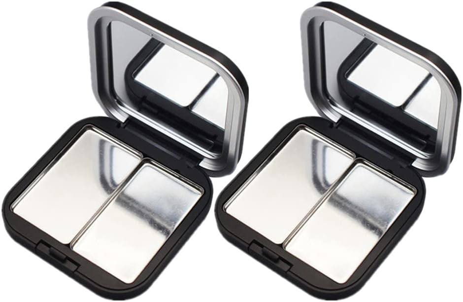 KALLORY Paleta de sombra de ojos magnética vacía, paleta de maquillaje pequeña, envases compactos de lápiz labial, cajas de almacenamiento de
