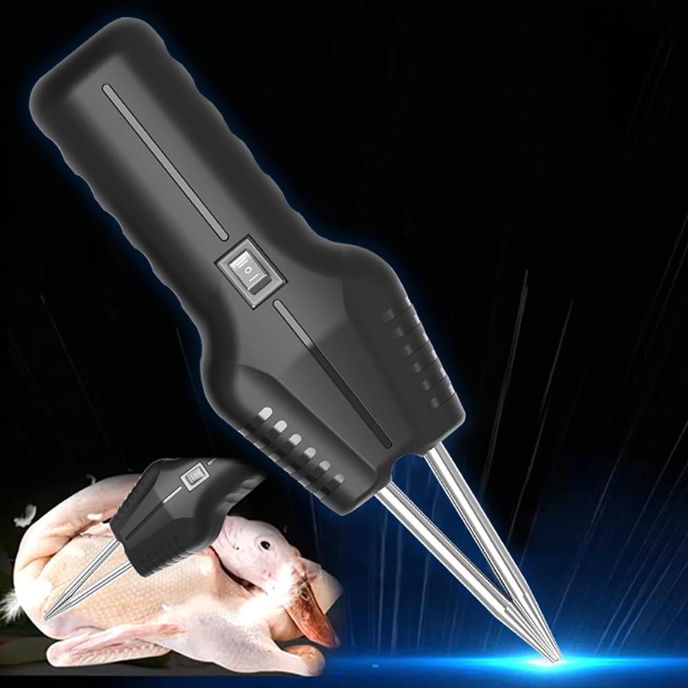 LeTkingok Desplumador eléctrico de la pluma de las aves de corral de la CA 100-240V, máquina de eliminación del pelo corto del ganso del pollo del