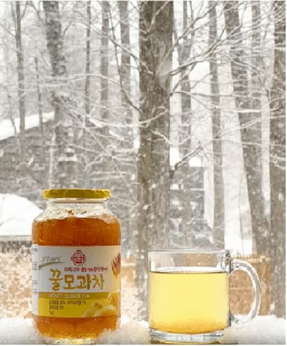 Té de membrillo de miel refrescante con delicia de té de fruta de membrillo coreano – Producto de Corea 1 tarro de vidrio de 35.3 onzas (2.2 lbs)