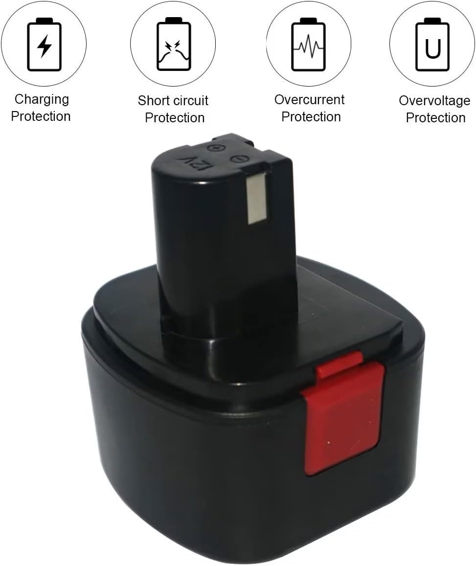 H-ANT Batería de repuesto de 3000 mAh compatible con pistolas de grasa Lincoln Lincoln 12 V Batería 1201 Lincoln 1242 Lincoln 1244 218-790