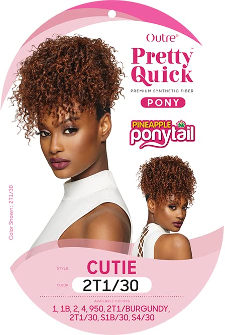 Outre Pelo sintético atemporal piña cola de caballo – CUTIE (2T130)