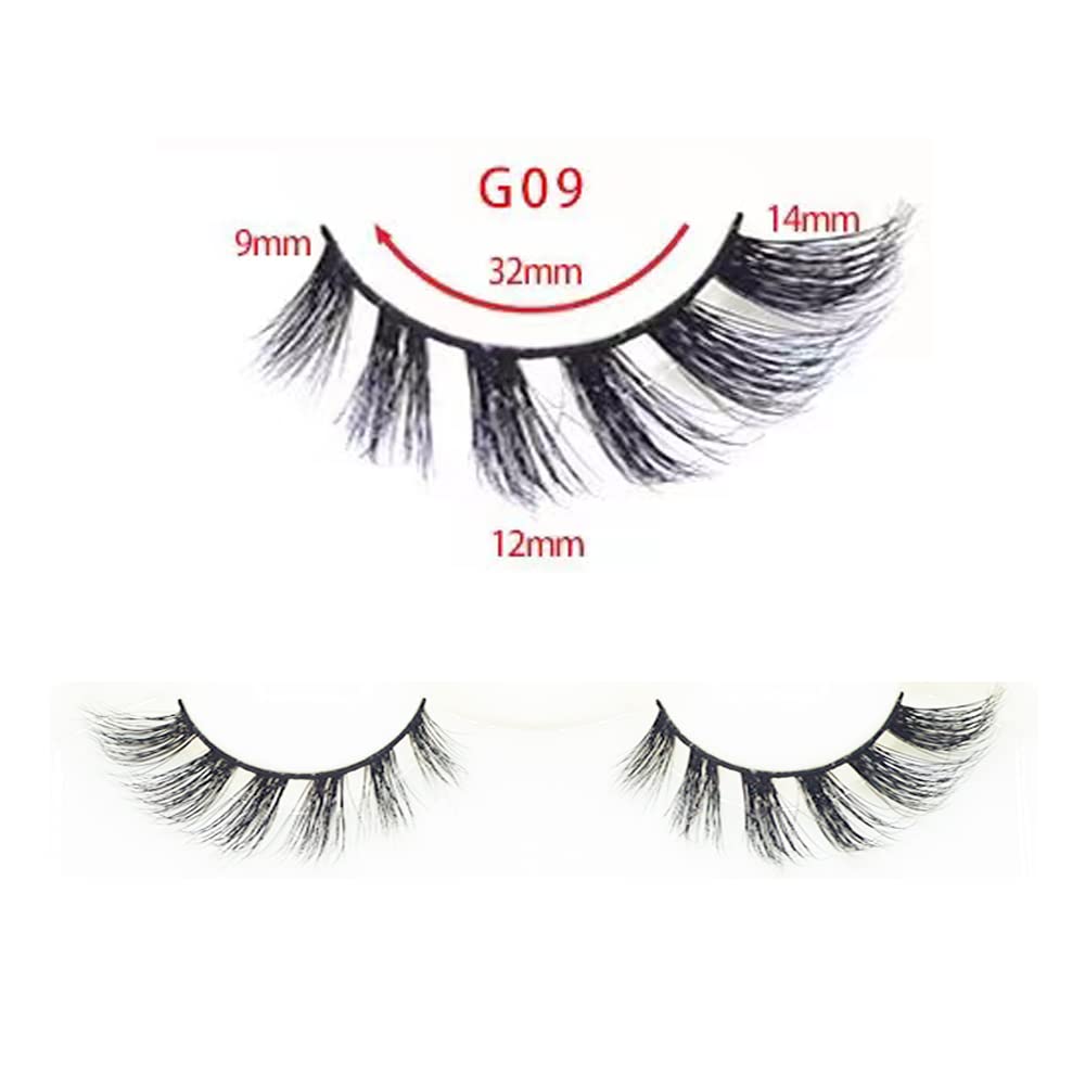 5 pares de pestañas de visón de aspecto natural, pestañas de visón real 3D, pestañas postizas esponjosas, aptas para lentes de contacto, hechas a