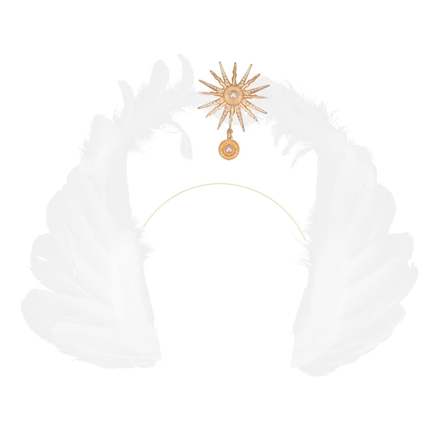 Abaodam 2 diademas de Nuestra Señora, accesorios para la cabeza de boda, accesorios para mujer, tocado de Halloween para mujer, tocado de Navidad,