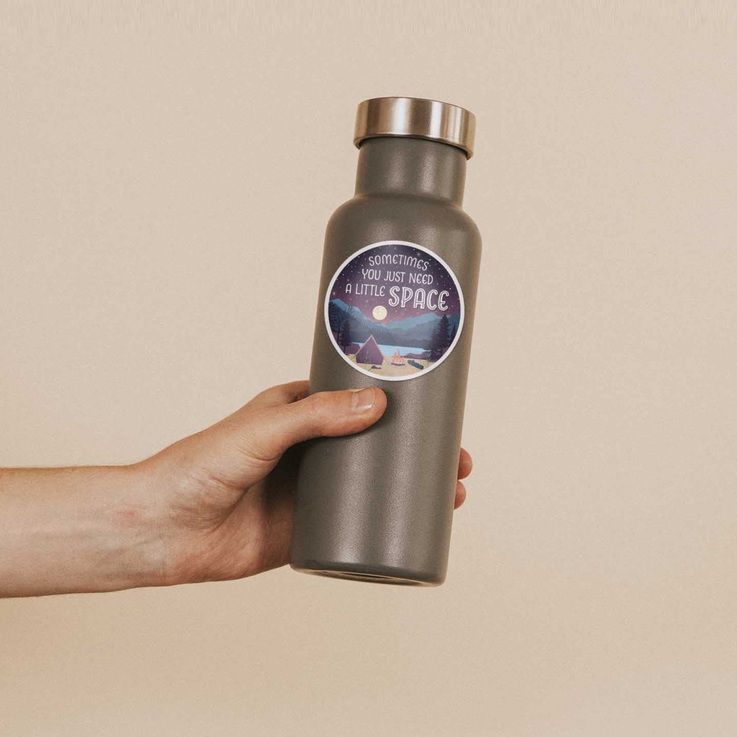 Sometimes You Need a Little Space Lake Bumper Stickers for Car – Lake Life Decals for Hydroflask – Explore Nature Quote Sticker for Tumblers