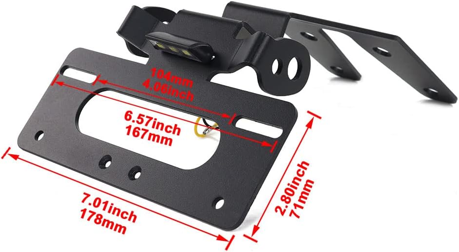 Xitomer Eliminador de guardabarros apto para GSX-S1000 GT 2022-2023, con luz LED, compatible con señal de giro OEMStock