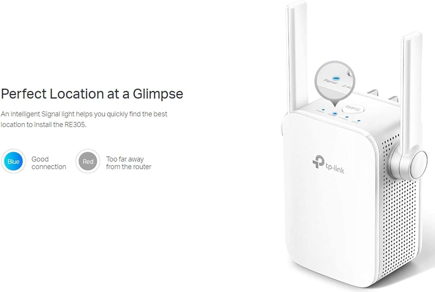 tp-link Extensor WiFi AC1200  Hasta 1200 Mbps  Extensor de rango de doble banda, extiende Internet Wifi a dispositivos Smart Home y Alexa (RE305)