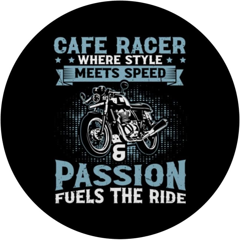 Style Meets Speed & Passion Fuels The Ride – Cafe Racer PopSockets Swappable PopGrip