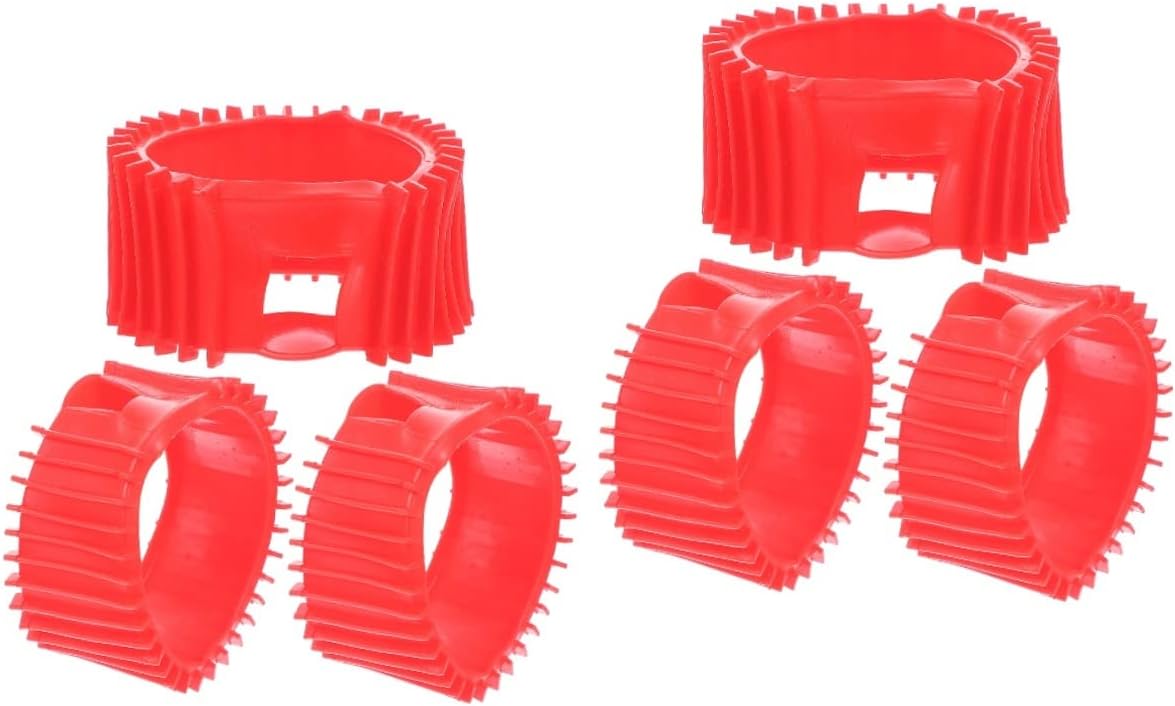 iplusmile Cubierta de manómetro de acetileno, protector de manómetro de gel de sílice rojo, reductor de presión de mesa de acetileno, 6 uds