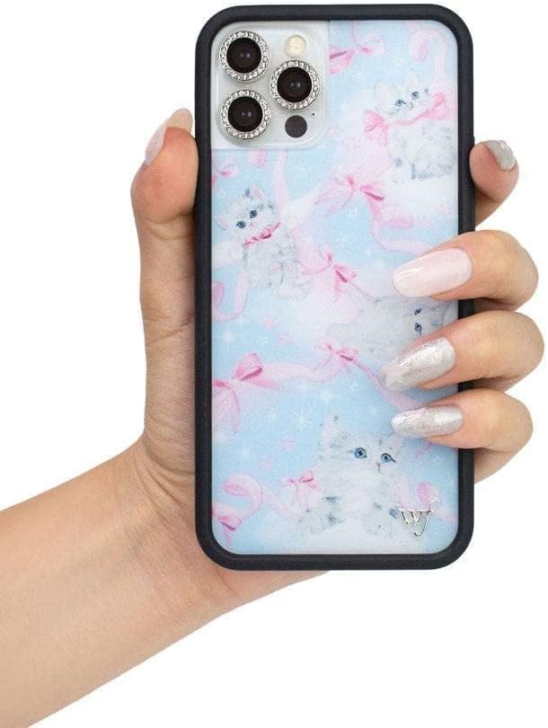 Wildflower Fundas – Funda para iPhone 14 Pro de gatito alrededor