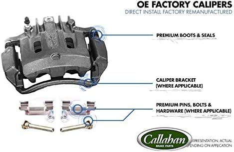 Callahan – Juego de pinzas de freno traseras semicargadas de equipo original para aplicaciones específicas de Acura ILX Honda Civic Coupé y Sedán