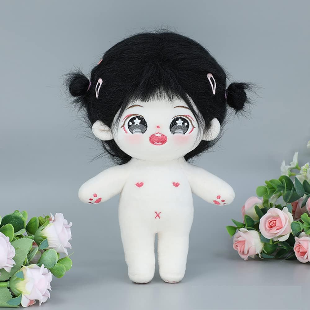 Muñecas de peluche de anime de 7.9 in, juguetes de peluche de algodón, colección de juguetes de regalo (NT)