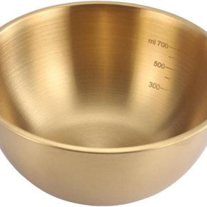 Luxshiny Cuencos de acero inoxidable para mezclar 40.6 fl oz, tazón de medición para hornear, tazón de sopa de ramen coreano, bandeja de ensalada de Luxshiny Cuencos de acero inoxidable para mezclar 40.6 fl oz, tazón de medición para hornear, tazón de sopa de ramen coreano, bandeja de ensalada de