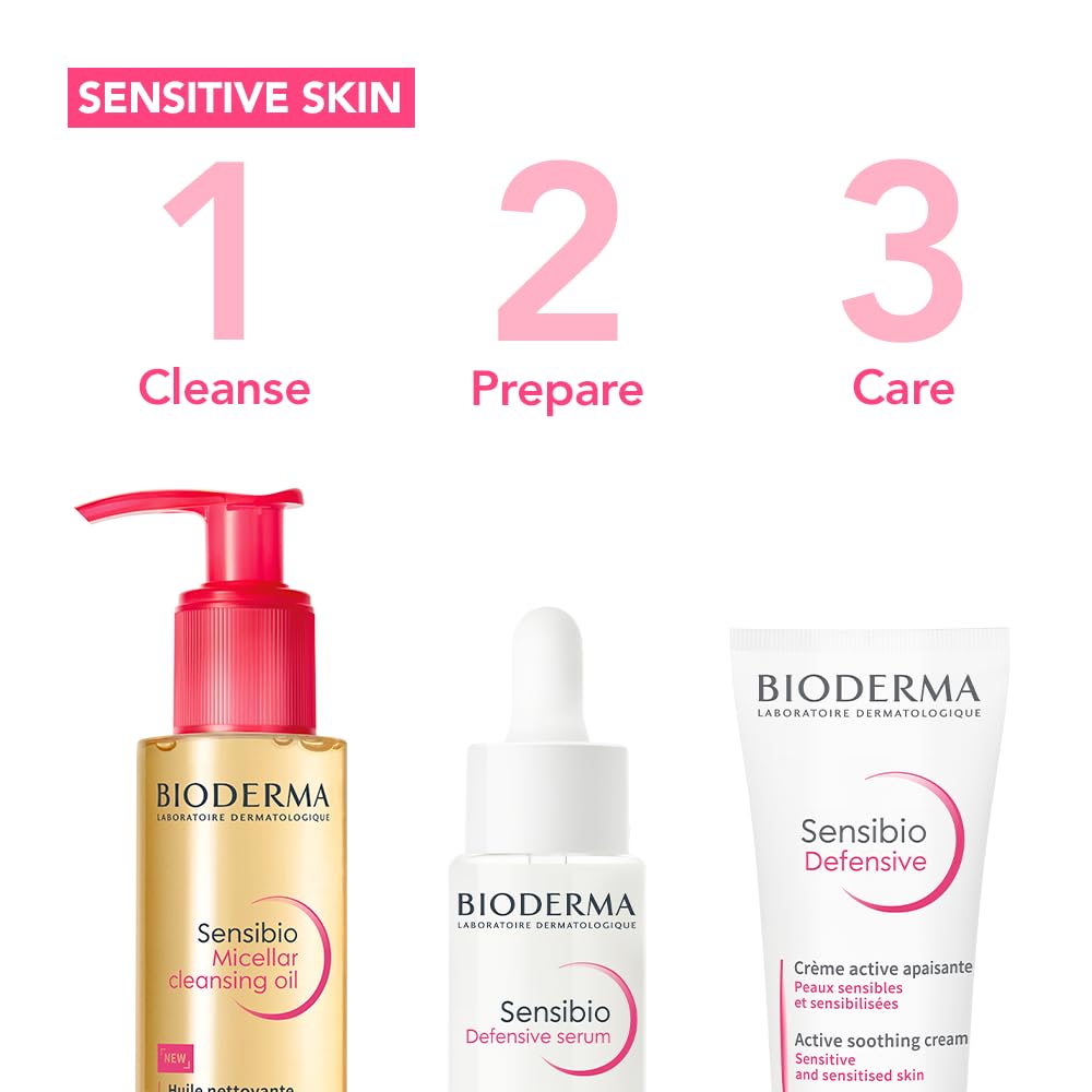 Bioderma – Aceite Limpiador Micelar Sensibio 5.1 fl oz – El 1er aceite micelar eco-biológico que limpia y cuida la piel