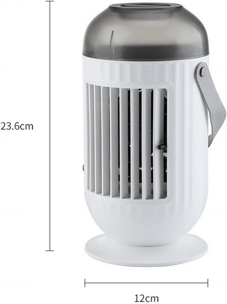 Enfriador de aire personal – Aire acondicionado 4 en 1 para habitación pequeña, mini enfriador de aire evaporativo de 3 velocidades ajustables, 3