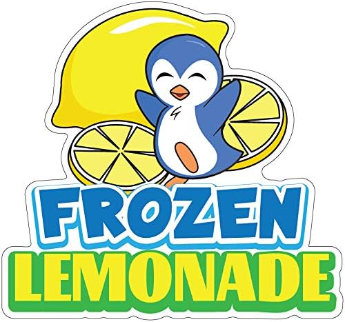 SignMission Frozen Lemonade – Calcomanía de 16 pulgadas con soporte de concesión para camión de alimentos, tamaño