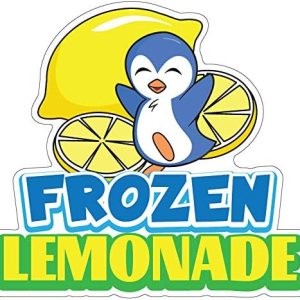 SignMission Frozen Lemonade – Calcomanía de 16 pulgadas con soporte de concesión para camión de alimentos, tamaño SignMission Frozen Lemonade – Calcomanía de 16 pulgadas con soporte de concesión para camión de alimentos, tamaño