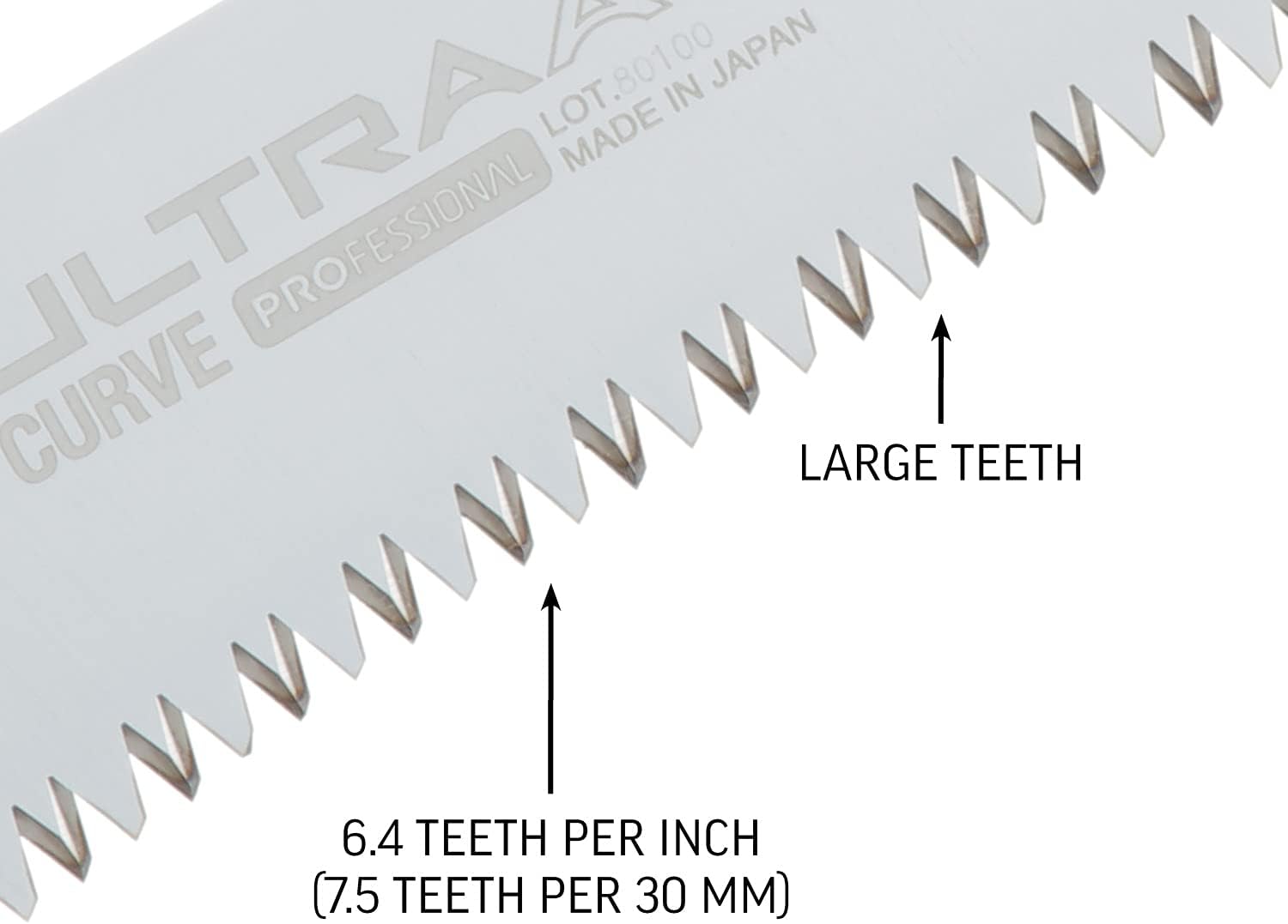 Silky Ultra Accel Professional – Sierra plegable curvada (9.449 in, dientes grandes) (446-24)